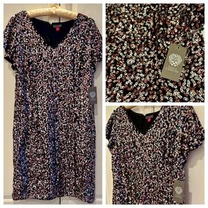 NWT $170 Vince Camuto Black Cocktail Dress Rose Gold Sequins ✨ Sparkly LBD